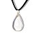 Colar Gota Cristal 27mm Pedra Natural Montagem Pino Dourado - Imagem 6