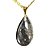 Colar Gota Cristal 27mm Pedra Natural Montagem Pino Dourado - Imagem 2