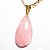 Colar Gota Quartzo Rosa Pedra Natural Montagem Pino Dourada - Imagem 2