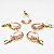 Colar Gota Facetada Quartzo Rosa 20mm Montagem Garra Dourada - Imagem 3
