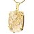 Colar Pedra Cristal Lodolita Baguette Garra Dourada - Imagem 2