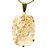 Colar Pedra Cristal Lodolita Baguette Garra Dourada - Imagem 1