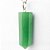 Colar Pontinha Pedra Quartzo Verde Presilha Pino PRATA 950 - Imagem 1