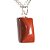 Colar Retângulo Jaspe Vermelho 20mm Pedra Natural Prata 950 - Imagem 2
