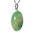 Colar Cabochão Oval Pedra Onix Verde Natural Pino Prata 950 - Imagem 3