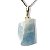 01 Pingente Nlux Pedrinha Bruto Calcita Azul Natural Pino Prata 950 - Imagem 7