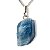 01 Pingente Nlux Pedrinha Bruto Calcita Azul Natural Pino Prata 950 - Imagem 5