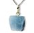 01 Pingente Nlux Pedrinha Bruto Calcita Azul Natural Pino Prata 950 - Imagem 8