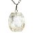Colar Cristal com Lodolita Natural Montagem Pino Prata 950 - Imagem 1