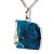 Colar Pedrinha Apatita Azul Bruto Natural Pino Prata 950 - Imagem 5