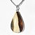 Colar Gota Pedra Jaspe Policromo Natural Pino Prata 950 - Imagem 1