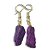 Brinco Purpurita Bruta Montagem Anzol Dourado 20mm - Imagem 4