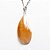 Colar Gota Pedra Aragonita Raio Laranja Natural Pino Prata 950 - Imagem 2