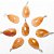 Colar Gota Pedra Aragonita Raio Laranja Natural Pino Prata 950 - Imagem 3