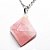 Colar Pirâmide Quartzo Rosa Montagem Pino Prata 950 - Imagem 2