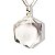 01 Pingente Nlux Estrela de Davi Pedra Cristal Montagem Pino Prata 950 - Imagem 3