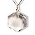 01 Pingente Nlux Estrela de Davi Pedra Cristal Montagem Pino Prata 950 - Imagem 5