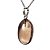 Colar Cabochão Oval Pedra Quartzo Fumê 20mm Pino Prata 950 - Imagem 5