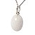 Colar Cabochão Oval Pedra Quartzo Leitoso 20mm Pino Prata950 - Imagem 5