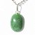Colar Cabochão Oval Pedra Quartzo Verde 20mm Pino Prata 950 - Imagem 1