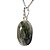 Colar Cabochão Oval Pedra Epidoto Verde 20mm Pino Prata 950 - Imagem 6