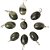 Colar Cabochão Oval Pedra Epidoto Verde 20mm Pino Prata 950 - Imagem 2