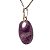 Colar Cabochão Oval Pedra Lepidolita Roxa 20mm Prata 950 - Imagem 5