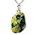 01 Pingente Nlux Pedrinha Serpentinita Natural Montagem Pino Prata 950 - Imagem 3