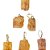 01 Pingente Nlux Pedrinha Topazio Imperial Bruto Natural Pino Prata 950 - Imagem 5