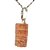 01 Pingente Nlux Pedrinha Topazio Imperial Bruto Natural Pino Prata 950 - Imagem 3