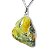 01 Pingente Nlux Pedrinha Opala Fossilizada Rolada Montagem Pino Prata 950 - Imagem 5