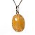 Colar Cabochão Oval Pedra Citrino Liso 20mm Pino Prata 950 - Imagem 5