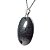 Colar Cabochão Oval 25mm Pedra Hematita Pino Prata 950 - Imagem 3