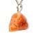 01 Pingente Nlux Pedrinha Bruto Calcita Laranja Prata 950 - Imagem 7