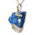 01 Pingente Nlux Pedrinha Lapis Lazuli Bruto Natural Pino Prata 950 - Imagem 3