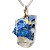 01 Pingente Nlux Pedrinha Lapis Lazuli Bruto Natural Pino Prata 950 - Imagem 8