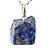 Colar Pedra Lapis Lazuli Bruto Natural Pino Prata 950 - Imagem 1