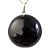 Colar Cabochão Disco Obsidiana Negra Prata 950 - Imagem 1