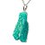 01 Pingente Nlux Pedrinha Amazonita Verde Natural Bruto Pino Prata 950 - Imagem 3