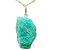 Colar Pedra Amazonita Verde Natural Bruto Pino Prata 950 - Imagem 1