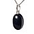 Colar Cabochão Obsidiana Negra Pino Prata 950 - Imagem 3