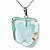 01 Pingente Nlux Pedrinha Topázio Azul Natural Pino Prata 950 - Imagem 6