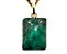 Colar Esmeralda Retangular Natural Prata 950 Pino - Imagem 1