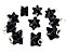 Colar Merkabah Pedra Obsidiana Negra Pino Prata 950 - Imagem 1