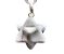 Colar Merkabah Pedra Howlita Branca Pino Prata 950 - Imagem 1