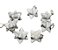 Colar Merkabah Pedra Howlita Branca Pino Prata 950 - Imagem 2