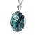 01 Pingente Nlux Cabochão Oval Esmeralda Prata 950 Garra - Imagem 5