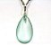 Colar Gota Obsidiana Verde Montagem Prata 950 - Imagem 1