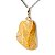 01 Pingente Nlux Pedrinha Cristal com Rutilo Montagem Prata 950 - Imagem 7
