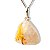 01 Pingente Nlux Pedrinha Cristal com Rutilo Montagem Prata 950 - Imagem 6